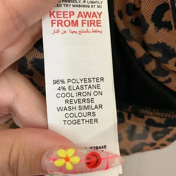 Missguided Leopard Ruched Mesh Top - Picture 7 of 7